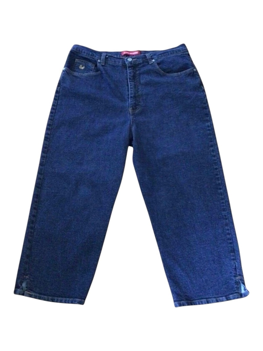 GLORIA Vanderbilt crop jeans capris flattering high waist straight Plus 18